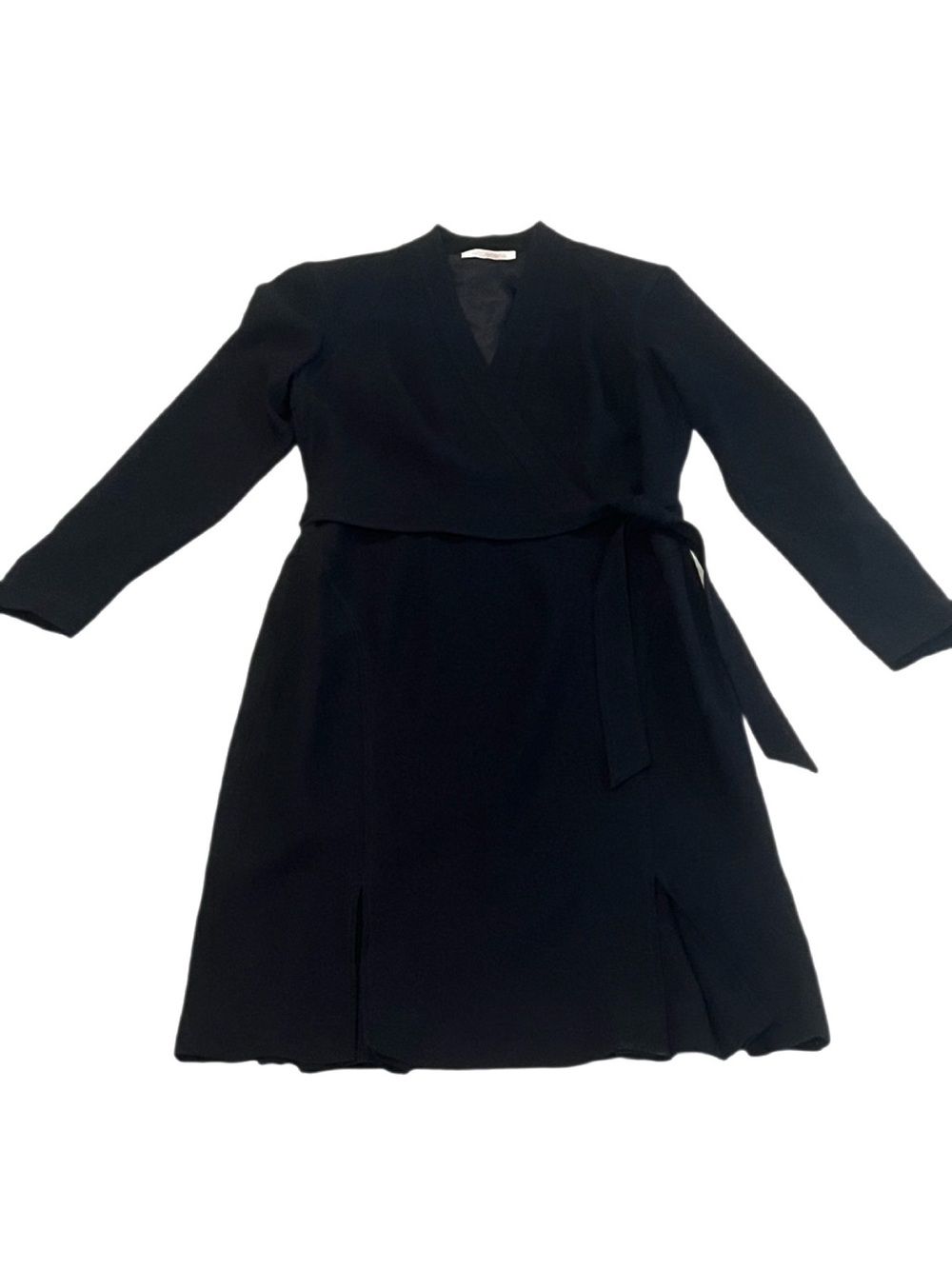 Etcetera Black Crepe Dress with Wrap Bodice